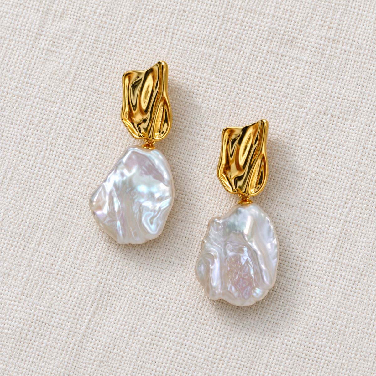 Petal Baroque Pearl Earrings