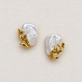 Flutter Baroque Pearl Studs