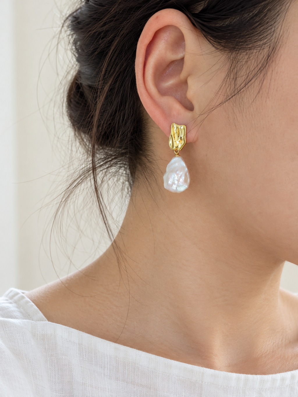 Petal Baroque Pearl Earrings