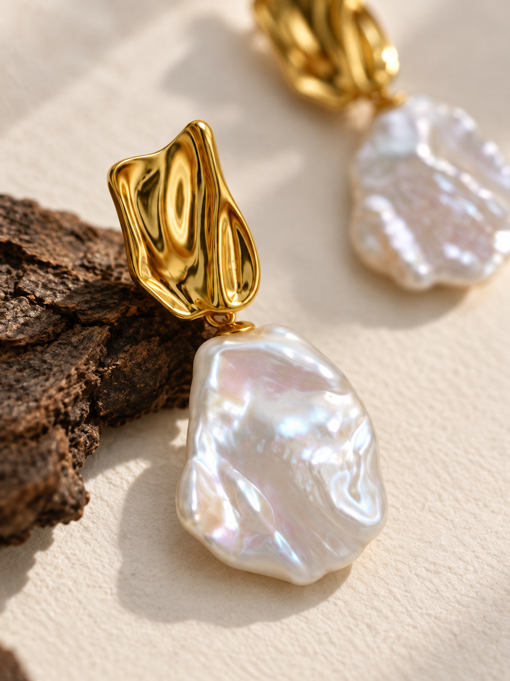 Petal Baroque Pearl Earrings